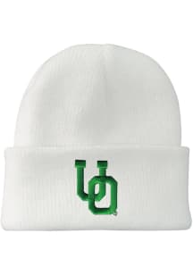 LogoFit Oregon Ducks North Pole Baby Knit Hat - White