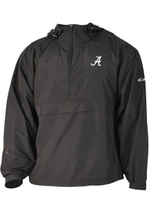 Columbia Alabama Crimson Tide Mens Black Heat Seal Prodigy Long Sleeve Qtr Zip Pullover