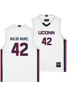 Gandy Malou-Mamel  Campus Ink UConn Huskies White NIL Jersey