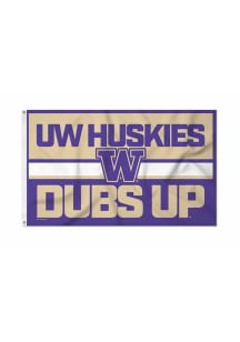 Washington Huskies Bold 3x5 Banner - Purple