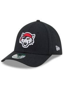 New Era Erie SeaWolves Mens Black 2026 MiLB Player Replica 39THIRTY M Crown Flex Hat