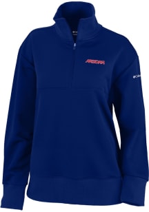 Columbia Arizona Wildcats Womens Navy Blue Heat Seal Omni Wick Birchwood Hills Qtr Zip