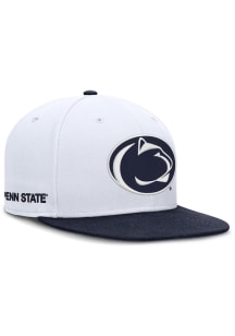 Nike Penn State Nittany Lions Mens White Campus Flat Brim Fitted Hat