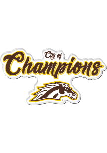 Western Michigan Broncos Premium Acrylic City of Champions Magnet