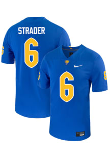 Rajon Strader  Nike Pitt Panthers Blue NIL Name And Number Football Jersey