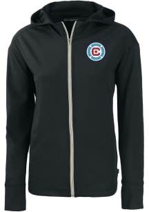 Cutter and Buck Chicago Fire Womens Black Daybreak Light Weight Jacket