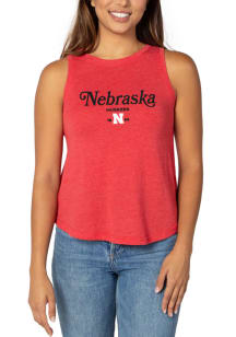 Nebraska Cornhuskers Womens Red Swing Tank Top