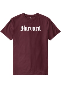 Harvard Crimson Maroon Harvard Gothic Short Sleeve T Shirt
