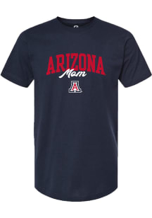 Summit Sportswear Arizona Wildcats Womens Navy Blue Mom Short Sleeve T-Shirt