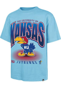 47 Kansas Jayhawks Light Blue Team Flex Football Foundation Short Sleeve Fashion T Shirt