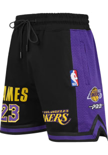LeBron James  Pro Standard Los Angeles Lakers Mens Black Classic Player Athletic Shorts