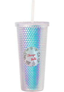 Chicago Bulls Studded Tumbler Straw Tumbler