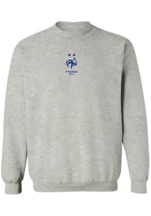 Vive La Fete France National Team Womens Ash Jean Crew Sweatshirt