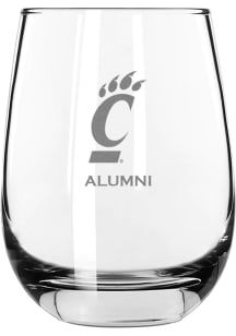 Cincinnati Bearcats Alumni 15oz Stemless Wine Glass - White