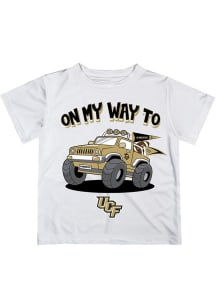 Vive La Fete UCF Knights Toddler White On My Way Short Sleeve T-Shirt
