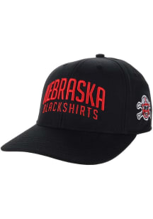 Nebraska Cornhuskers Mid-Pro Snap trucker Adjustable Hat - Black