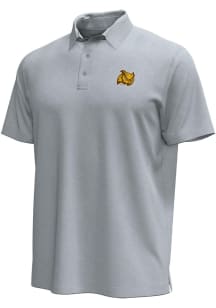 Under Armour Rowan University Mens Grey Primary Logo Icon Short Sleeve Polo