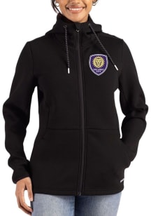 Cutter and Buck Orlando City SC Womens Black Epic Comfort Full Zip Light Weight Jacket