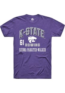 Sienna Pargiter-Walker K-State Wildcats Purple NIL Arch Logo Short Sleeve Player T Shirt