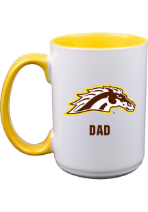 Western Michigan Broncos Dad 15oz Ceramic Mug - White
