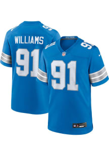 Tyleik Williams  Nike Detroit Lions Blue Home Football Jersey