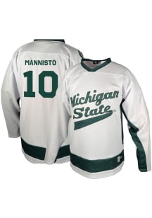 Genuine Collective Tommi Männistö Michigan State Spartans Mens White NIL Hockey Jersey