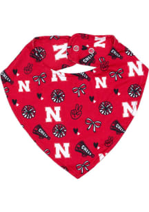 Nebraska Cornhuskers Cheer Snap Closure Baby Bib