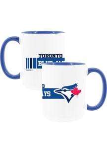Toronto Blue Jays Dash 2 Pack Inner Color Ceramic Mug - White