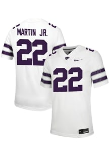 Antonio Martin Jr  Nike K-State Wildcats White Football NIL Game Football Jersey