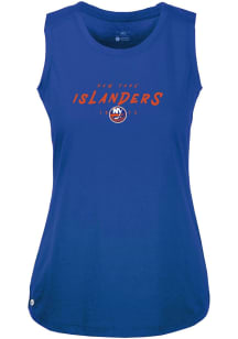 Levelwear New York Islanders Womens Blue Macy Scratched Tank Top