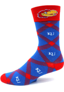 Kansas Jayhawks Casual Cotton Mens Dress Socks
