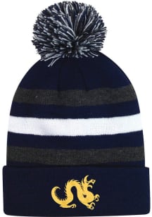 LogoFit Drexel Dragons Navy Blue Youth Halftime Pom Mens Knit Hat