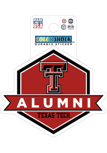 Texas Tech Red Raiders 3" Alumni Durable Stickers - Red
