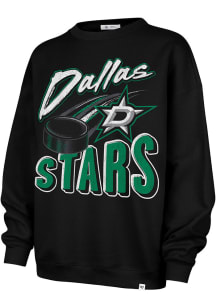 47 Dallas Stars Womens Black Dime Time Crew Sweatshirt