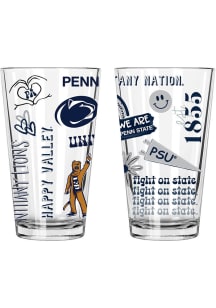 Penn State Nittany Lions Loco 2 Pack 16oz Pint Glass - Clear