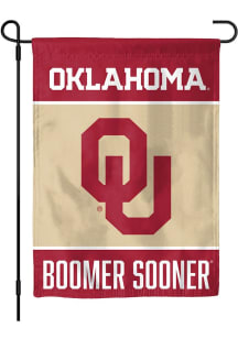Oklahoma Sooners Slogan Garden Flag - Crimson