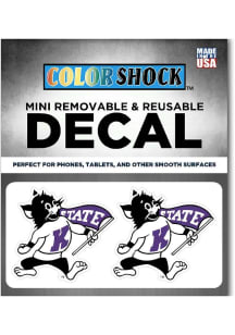 K-State Wildcats 2pk Varsity Willie Auto Decal - Purple