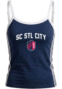 Hype and Vice St Louis City SC Womens Navy Blue Sideline Tank Top