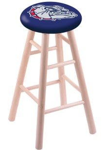 Gonzaga Bulldogs Round Cushion Maple Pub Stool - Brown