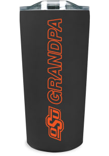 Oklahoma State Cowboys 18oz Grandpa Soft Touch Stainless Steel Tumbler - Black