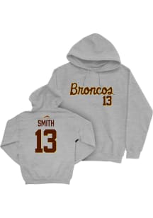 Liam Smith Western Michigan Broncos Mens Grey NIL Script Player Hood