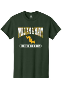 Summit Sportswear William & Mary Tribe Green Mens Soccer Short Sleeve T Shirt
