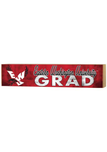 KH Sports Fan Eastern Washington Eagles Grad graduation graphic Sign - Red
