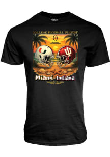 Blue 84 Indiana Hoosiers Black 2025 College Football National Championship vs Miami Hurricanes Sho..