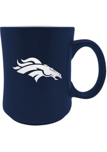 Denver Broncos 19oz Laser Etch Starter Ceramic Mug - Navy Blue