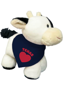 Texas Heart Cow 6" Plush - Ash
