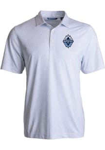 Cutter and Buck Vancouver Whitecaps FC Mens White Pike Pebble Short Sleeve Polo