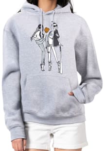 4Her Chicago White Sox Womens Grey Baseball Girls Hooded Sweatshirt