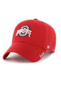 47 Ohio State Buckeyes Red Miata Clean Up Womens Adjustable Hat