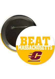 Central Michigan Chippewas BEAT Massachusetts 3" Button - Maroon